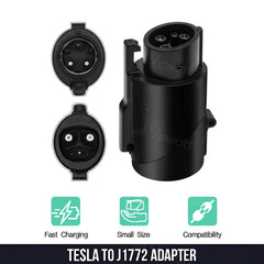 Tesla to J1772 Charging Adapter 80A MAX/240VAC Compatible with Mobile and Wall Connector