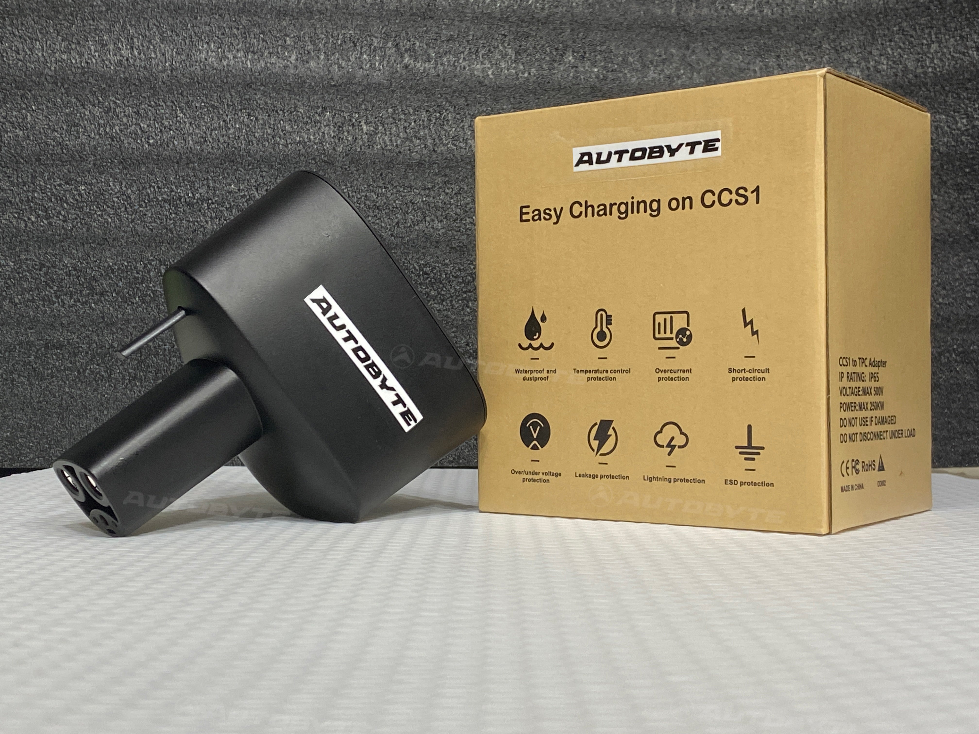 AUTOBYTE Tesla CCS1 Adapter 250KW CCS to Tesla Charger Adapter For Model 3 Y X S